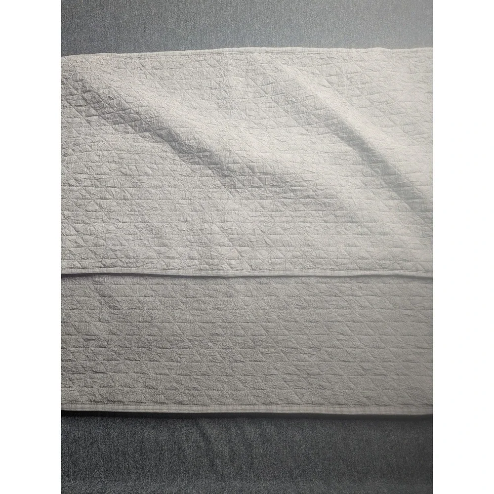 Koolaburra‎ by UGG Grey Textured Quilted Faux Fur Plush Pillow Shams 35x20